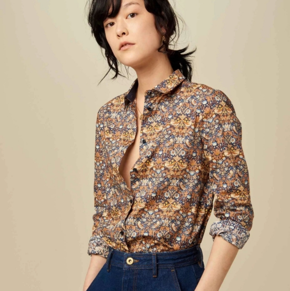Sessùn Liberty shirt Strawberry thief